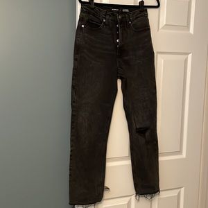 Old Navy sky-hi straight jeans